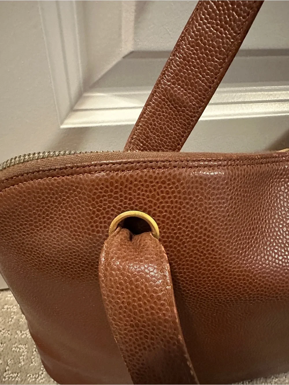 Vintage Chanel Caviar Leather Handbag